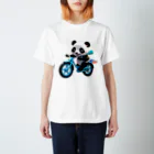 〜たけしゃんのお店〜の自転車に乗るパンダ⑥ Regular Fit T-Shirt