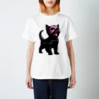 KVM｜kitten ＊ venetian-maskの仮面の黒猫｜咆哮 ① Regular Fit T-Shirt