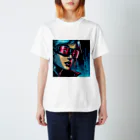 kangekiのサイバーパンクガールNo.42 Regular Fit T-Shirt