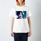 dou-douのblue girl Regular Fit T-Shirt