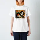 adarahの和風な癒しの三毛猫 Regular Fit T-Shirt