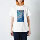 【抽象画】melty moon【フルイドアート】の凍傷 スタンダードTシャツ