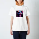 85Gallery Official Goods ShopのHACHIGO NEON CAMERA スタンダードTシャツ