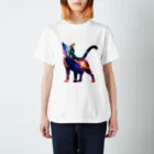 猫との風景の宇宙と猫001 Regular Fit T-Shirt