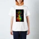 IKOTENYOKUのグリッチアート:アデニウム Regular Fit T-Shirt