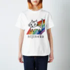 nijinekoのnijineko🌈 スタンダードTシャツ