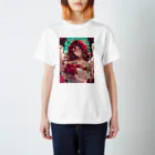 AQUAMETAVERSEのバラ好きの女性　なでしこ1478 Regular Fit T-Shirt