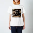 poko-284ののんびりシュナウザー Regular Fit T-Shirt