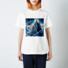 あるぱか家の天空の城と夜の空 Regular Fit T-Shirt