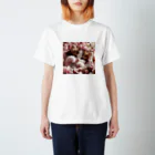 Chimetimeの桜と子猫 Regular Fit T-Shirt