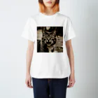 安達聖也の怒ってるネコ Regular Fit T-Shirt