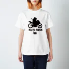 クマゴロンのKAIYO RIDER ロゴ黒 スタンダードTシャツ