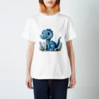 MistyStarkのかわいい恐竜 Regular Fit T-Shirt