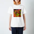 動物絵 Jamanakocic storeのシャッツカラフルアイテム Regular Fit T-Shirt