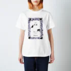 🎼:ステラプレイス三省堂ハンカチ展出展中H076 yueの猫波文庫 Regular Fit T-Shirt