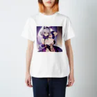 LONGSTONEの猫耳　美少女 Regular Fit T-Shirt