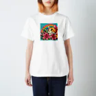 Y m @Y's shopの猫と百合と虹🌈 Regular Fit T-Shirt