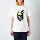 PiNK+18COMiCSのLeAF+SkULL_00002 Regular Fit T-Shirt