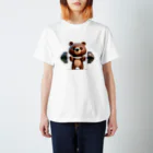 AKIRAの筋トレくまちゃん Regular Fit T-Shirt