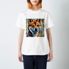 KAPPA TRAVEL GOの柴犬の幾何学 Regular Fit T-Shirt