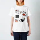 こむにゅのアパートメントの『RING A RING A ROSES (→)』 Regular Fit T-Shirt