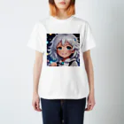 巫女スタぐらむのもふもふの美少女 スタンダードTシャツ