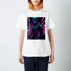 Skeletonの超クールな骸骨のサイバーパンクアート！ Regular Fit T-Shirt