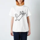 Ａ’ｚｗｏｒｋＳのとびかかるらくがきねこさん Regular Fit T-Shirt