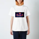 ppuppyの砂漠の中のオオカミ Regular Fit T-Shirt