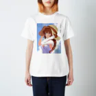 bazz000033の恥じらい麦わら少女 Regular Fit T-Shirt