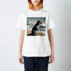 studio eizoのおいら波乗り🐕犬サーファー🏄 Regular Fit T-Shirt