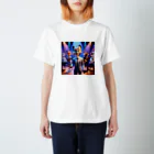 ANIMAL HEROES -musical band-の「グルーヴィー・フォックス・ジャズバンド」：アニマルズ・イン・スーツ Regular Fit T-Shirt