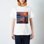 Mellow-Skyの美しすぎるハートシーグラス Regular Fit T-Shirt