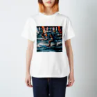 AQUAMETAVERSEのsupとwindsurfingレース　エンジェル717 2065 スタンダードTシャツ