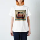 Fujiyamaのどこかの赤い車 スタンダードTシャツ