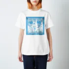 あっちんの女の子サブカル水色 Regular Fit T-Shirt