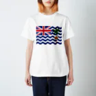 お絵かき屋さんのイギリス領インド洋地域の旗 スタンダードTシャツ