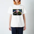 かもねぎショップのFREEpalestine 多肉植物 Regular Fit T-Shirt