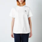 D・K　Design.saitama　ディーケーデザインさいたまのDKデザイン　白背景　銀の大仏様 スタンダードTシャツ