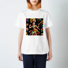 South East Asia culture shopの【東南アジアのカルチャーシリーズ】バリのダンサー Regular Fit T-Shirt