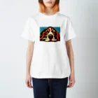 HARAPECOSAURUSの耳タレ犬は見ているよ Regular Fit T-Shirt