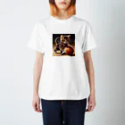 ひだまりのねこすき！バスケすき！ Regular Fit T-Shirt