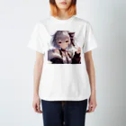 美少女silver girl'sの銀髪の女の子2 スタンダードTシャツ