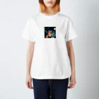 Rei_sellの星空とキツネ Regular Fit T-Shirt