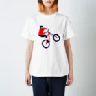 NIKORASU GOのMTBデザイン「RIDE」 スタンダードTシャツ