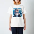 美少女silver girl'sの銀髪の女の子19 スタンダードTシャツ