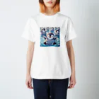 aoharu2005の笑顔で泳ぐペンギン Regular Fit T-Shirt