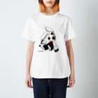 AZCo/AZCoWORKs suzuri店のRabbit × Rabbit トーマス Regular Fit T-Shirt