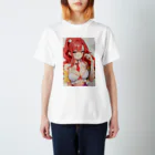 みおちゃんartshopの赤髪天使な女の子グッズ スタンダードTシャツ