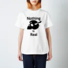 『NG （Niche・Gate）』ニッチゲート-- IN SUZURIのNothing Is Real.（黒） スタンダードTシャツ